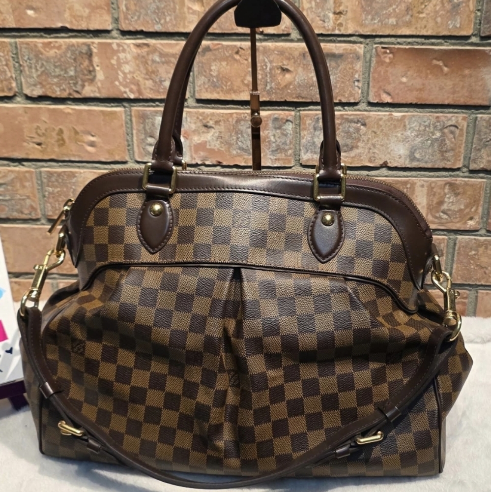 Louis Vuitton Brown Checkered Satchel